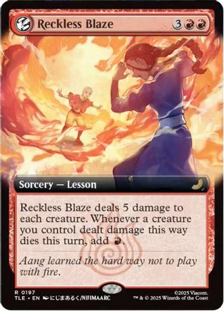 Reckless Blaze (Extended Art) (TLE-197) (Foil)