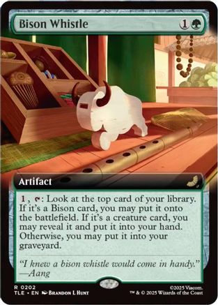 Bison Whistle (Extended Art) (TLE-202) (Foil)