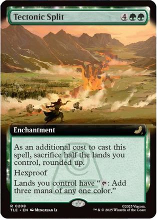 Tectonic Split (Extended Art) (TLE-208) (Foil)