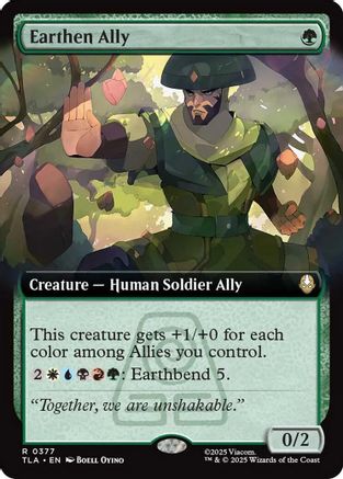 Earthen Ally (Extended Art) (TLA-377) (Foil)