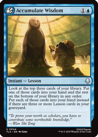 Accumulate Wisdom (TLA-044)