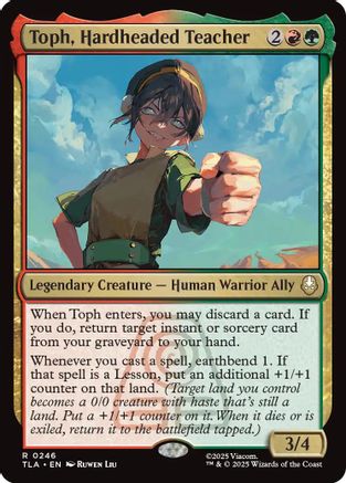 Toph, Hardheaded Teacher (TLA-246)