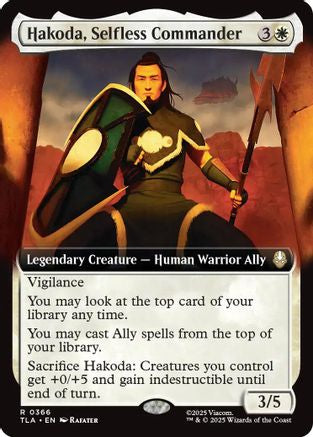 Hakoda, Selfless Commander (Extended Art) (TLA-366)