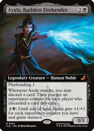 Azula, Ruthless Firebender (Extended Art) (TLE-184) (Foil)