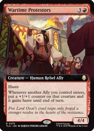 Wartime Protestors (Extended Art) (TLA-375) (Foil)