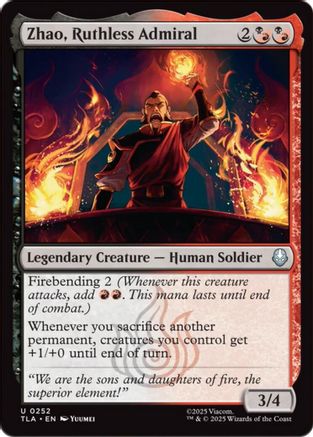 Zhao, Ruthless Admiral (TLA-252) (Foil)