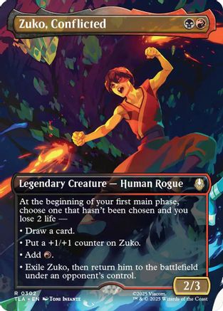 Zuko, Conflicted (Borderless) (TLA-302) (Foil)