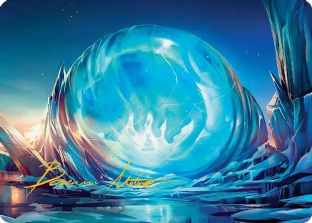Aang's Iceberg Art Card (Gold-Stamped Signature) (ASTLA-002)