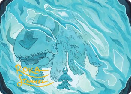 Aang's Iceberg 2 Art Card (Gold-Stamped Signature) (ASTLA-040)