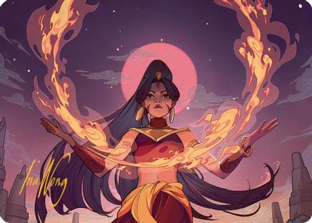Firebending Student Art Card (Gold-Stamped Signature) (ASTLA-044)