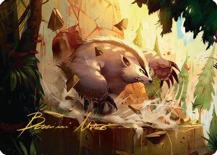 Badgermole Art Card (Gold-Stamped Signature) (ASTLA-012)