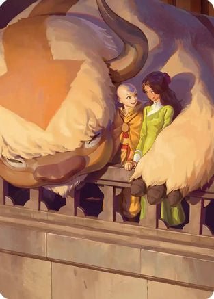 Aang and Katara Art Card (ASTLA-)