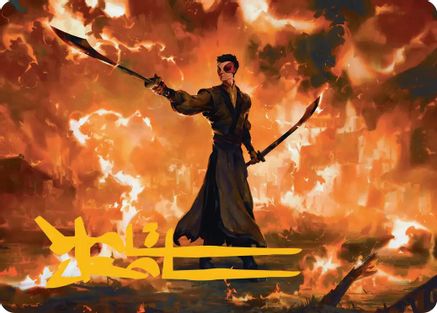 Zuko, Conflicted Art Card (Gold-Stamped Signature) (ASTLA-024)