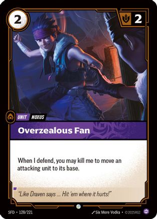 Overzealous Fan (SFD-128) (Foil)