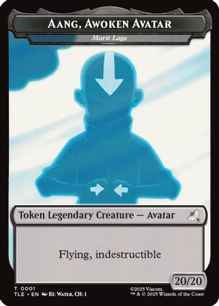Aang, Awoken Avatar - Marit Lage // Treasure Double-Sided Token (TLE-1 // 22) (Foil)