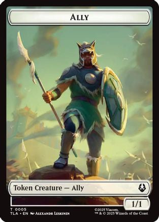 Ally (0005) // Clue (0014) Double-Sided Token (TLA-5 // 14) (Foil)