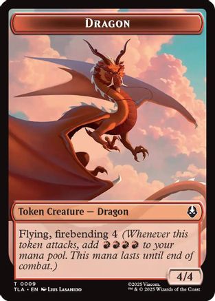 Dragon // Food (0019) Double-Sided Token (TLA-9 // 19)