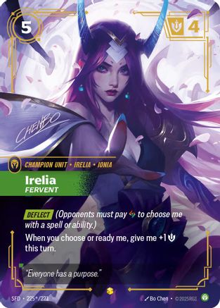 Irelia - Fervent (Signature) (SFD-225*) (Foil)