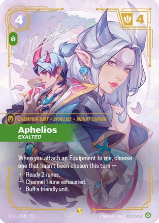 Aphelios - Exalted (Signature) (SFD-224*) (Foil)