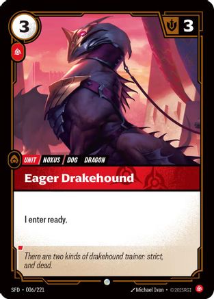 Eager Drakehound (SFD-006) (Foil)