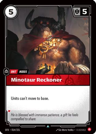 Minotaur Reckoner (SFD-014) (Foil)