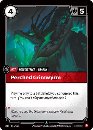 Perched Grimwyrm (SFD-015) (Foil)