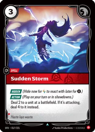 Sudden Storm (SFD-017) (Foil)
