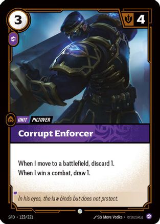 Corrupt Enforcer (SFD-123) (Foil)