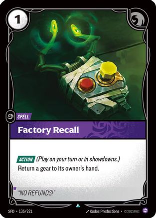 Factory Recall (SFD-135) (Foil)