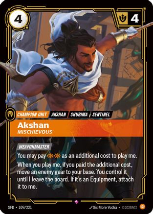 Akshan - Mischievous (SFD-109) (Foil)