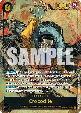 Crocodile - OP14-120 (Alternate Art) (OP14-120) (Foil)
