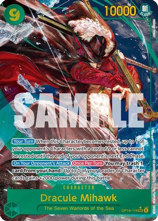 Dracule Mihawk - OP14-119 (Alternate Art) (OP14-119) (Foil)