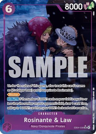 Rosinante & Law (Alternate Art) (EB04-038) (Foil)