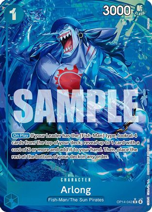 Arlong - (Alternate Art) (OP14-042) (Foil)