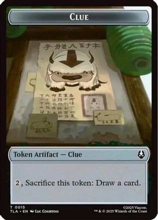 Clue (0015) // Spirit (003) Double-Sided Token (TLA-15 // 3) (Foil)