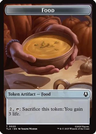 Food (0020) // Ally (0007) Double-Sided Token (TLA-20 // 7)