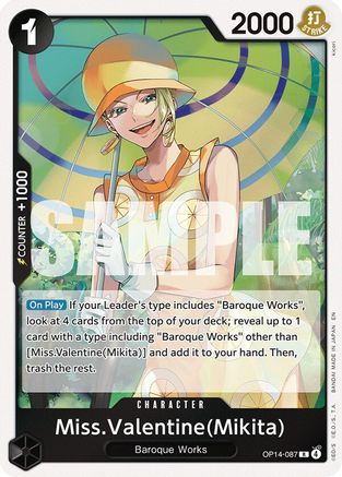 Miss.Valentine(Mikita) (OP14-087) (Foil)