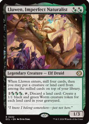 Lluwen, Imperfect Naturalist (PPECL-232) (Foil)