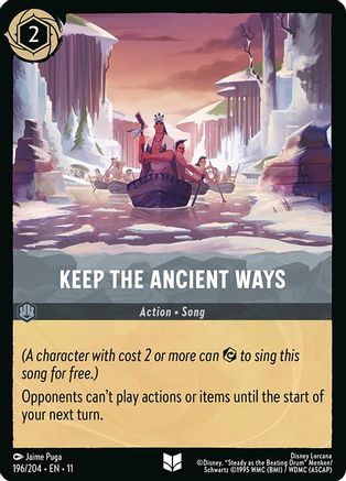 Keep the Ancient Ways (11-196)
