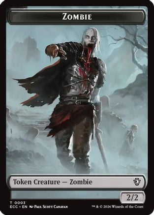 Zombie // Elf Warrior Double-Sided Token (ECC-3 // 4)