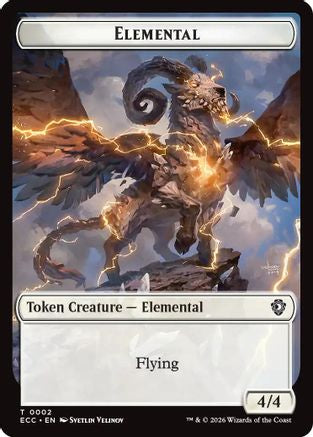 Elemental (0002) // Elemental (0009) Double-Sided Token (ECC-2 // 9) (Foil)