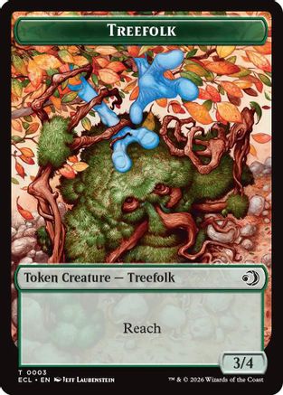 Treefolk // Goblin Double-Sided Token (ECL-3 // 6)