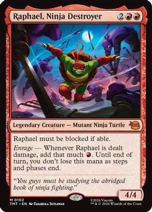 Raphael, Ninja Destroyer (TMT-102) (Foil)