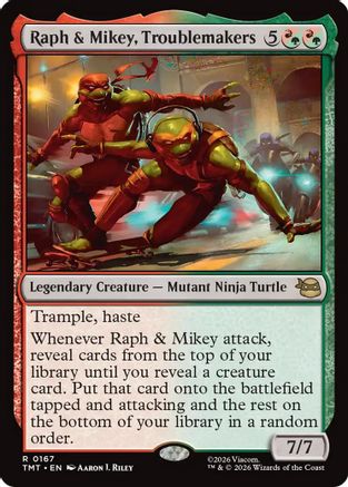 Raph & Mikey, Troublemakers (TMT-167) (Foil)
