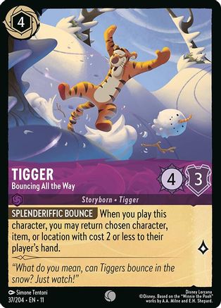 Tigger - Bouncing All the Way (11-037)