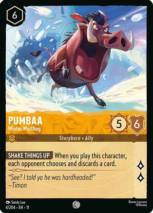 Pumbaa - Winter Warthog (11-004)