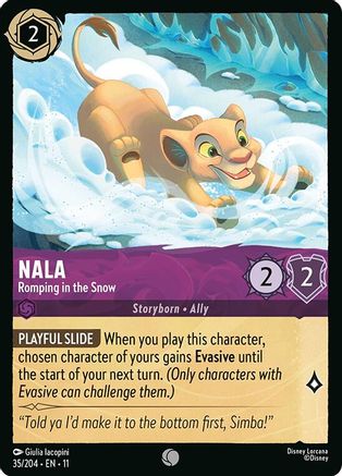 Nala - Romping in the Snow (11-035) (Cold Foil)