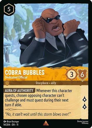 Cobra Bubbles - Dedicated Official (11-014) (Cold Foil)