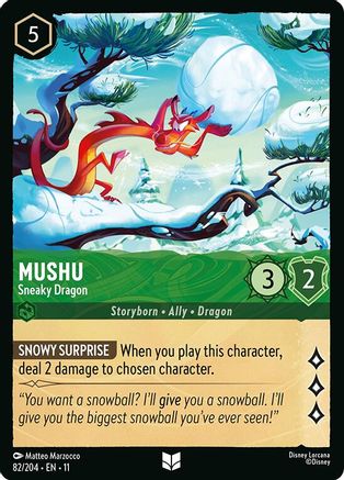 Mushu - Sneaky Dragon (11-082) (Cold Foil)