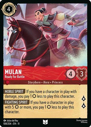Mulan - Ready for Battle (11-108) (Cold Foil)